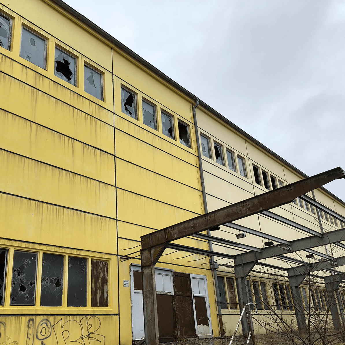 Renovierungsarbeiten am Gebäude